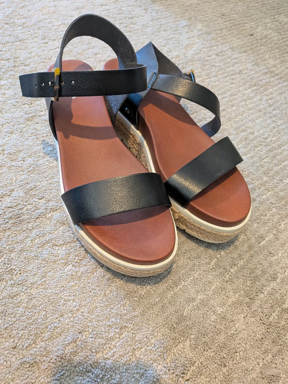 Women’s MIA Black Platform Sandals 7.5